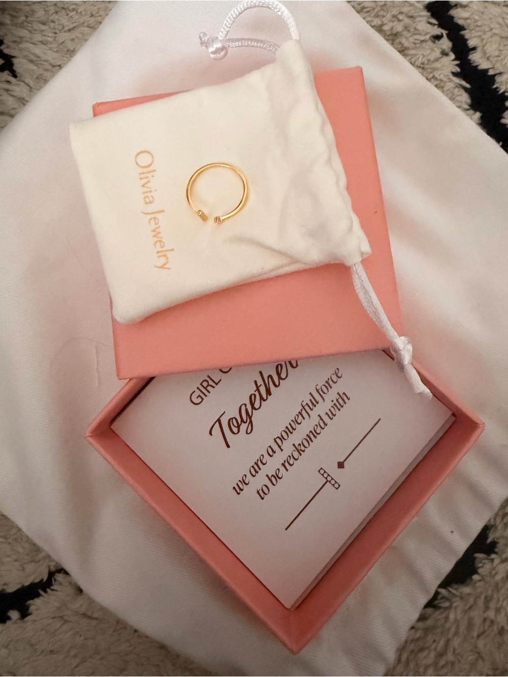 Olivia Jewelry Girl Gold Girl Gang Ring